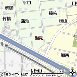 愛知県一宮市冨田（出先）周辺の地図