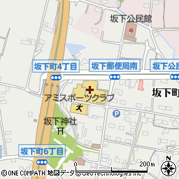 ナフコ坂下店周辺の地図