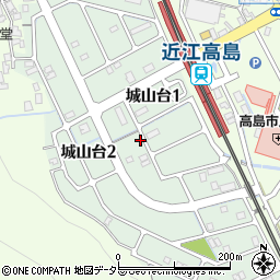 滋賀県高島市城山台周辺の地図