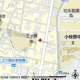 愛知県小牧市三ツ渕1647-1周辺の地図