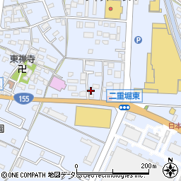 愛知県小牧市二重堀237周辺の地図