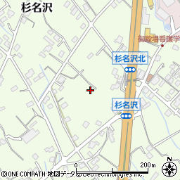 静岡県御殿場市杉名沢周辺の地図