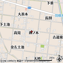 愛知県一宮市浅野卯ノ木22周辺の地図