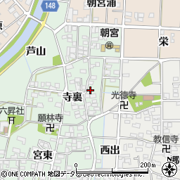 愛知県一宮市萩原町朝宮寺裏1348周辺の地図