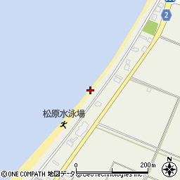 松原水泳場周辺の地図