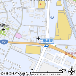 愛知県小牧市二重堀234周辺の地図