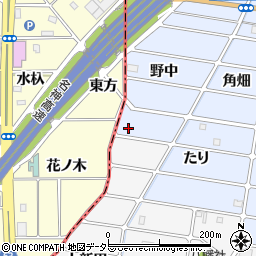 愛知県岩倉市石仏町（野中）周辺の地図