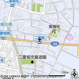 愛知県小牧市二重堀950周辺の地図