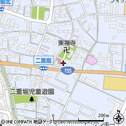 愛知県小牧市二重堀476周辺の地図