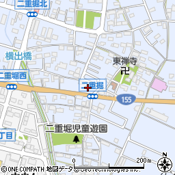愛知県小牧市二重堀975周辺の地図