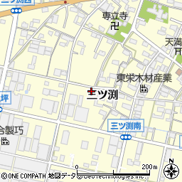 愛知県小牧市三ツ渕614周辺の地図