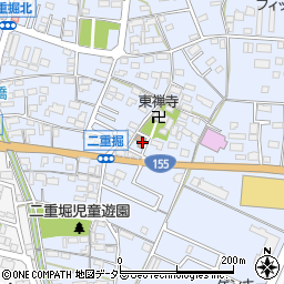 愛知県小牧市二重堀491周辺の地図