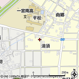 愛知県一宮市千秋町町屋清須周辺の地図