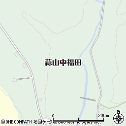 岡山県真庭市蒜山中福田周辺の地図