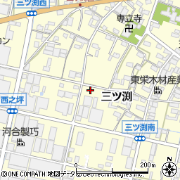愛知県小牧市三ツ渕611周辺の地図