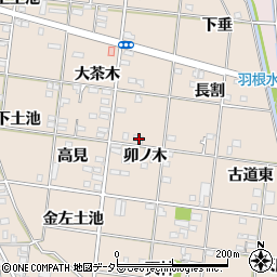 愛知県一宮市浅野卯ノ木5周辺の地図