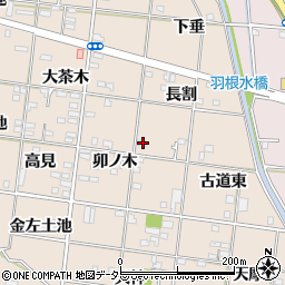 愛知県一宮市浅野卯ノ木8周辺の地図