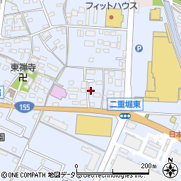 愛知県小牧市二重堀240周辺の地図