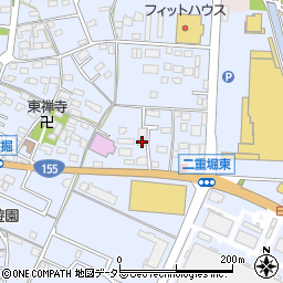 愛知県小牧市二重堀244周辺の地図