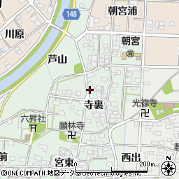 愛知県一宮市萩原町朝宮寺裏1351周辺の地図
