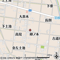 愛知県一宮市浅野卯ノ木3周辺の地図
