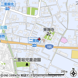 愛知県小牧市二重堀493周辺の地図