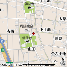 愛知県一宮市浅野山王7周辺の地図
