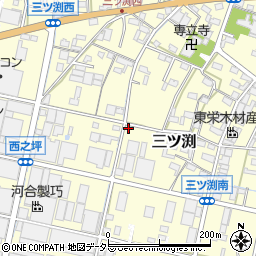愛知県小牧市三ツ渕610周辺の地図
