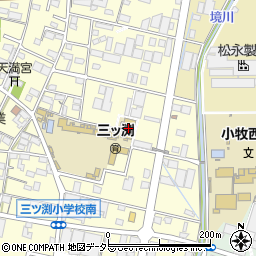 愛知県小牧市三ツ渕1650周辺の地図