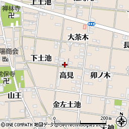 愛知県一宮市浅野（高見）周辺の地図