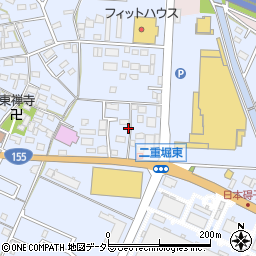 愛知県小牧市二重堀238周辺の地図