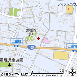 愛知県小牧市二重堀472周辺の地図