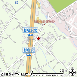 杉名沢区公民館周辺の地図