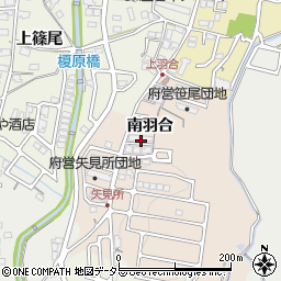 京都府福知山市南羽合周辺の地図