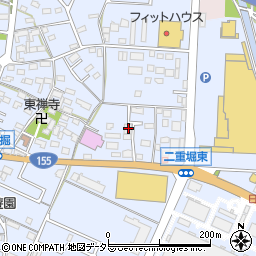 愛知県小牧市二重堀263周辺の地図