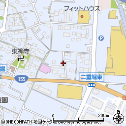 愛知県小牧市二重堀263-1周辺の地図