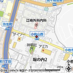 愛知県小牧市曙町53周辺の地図