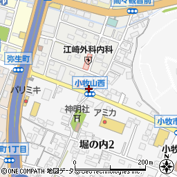 愛知県小牧市曙町53周辺の地図