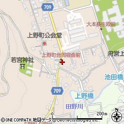 京都府綾部市上野町下池田49周辺の地図
