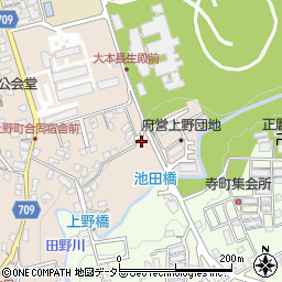 京都府綾部市上野町下池田10周辺の地図