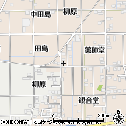 愛知県一宮市萩原町花井方田島周辺の地図