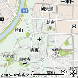 愛知県一宮市萩原町朝宮寺裏1401周辺の地図
