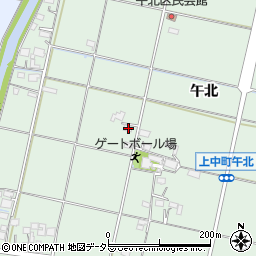 岐阜県羽島市上中町午北245周辺の地図