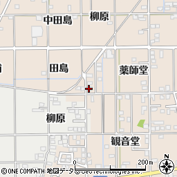 愛知県一宮市萩原町花井方（田島）周辺の地図