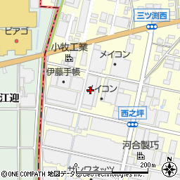 愛知県小牧市三ツ渕1020周辺の地図