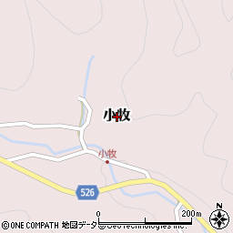 京都府福知山市小牧周辺の地図
