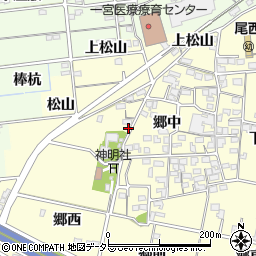 愛知県一宮市蓮池418周辺の地図