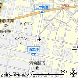 愛知県小牧市三ツ渕1205周辺の地図