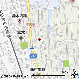 神奈川県小田原市中曽根38周辺の地図