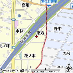 愛知県一宮市千秋町町屋東方周辺の地図